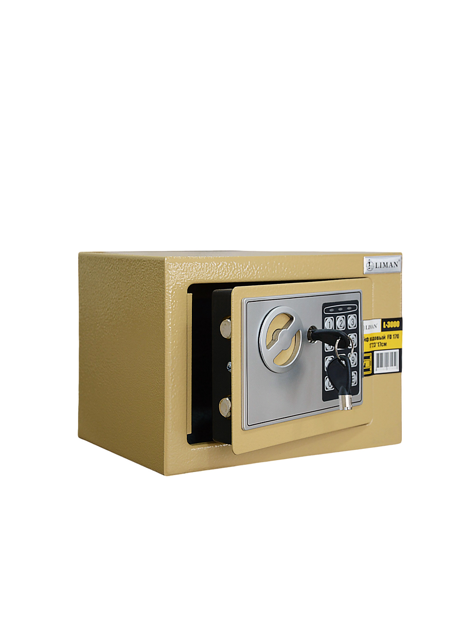 Сейф 17*23*17см золото FD170 L3000G