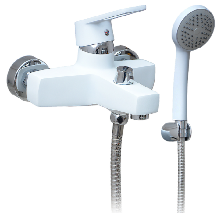 Смеситель для ванны "LIMAN" L4019W PUD7-WSL-146 WHITE (1*10)