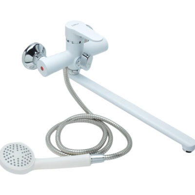 Смеситель для ванны «LIMAN» L4019W PUD7-WSL-146 WHITE (1*10)