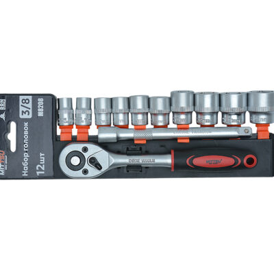 Набор гoловок 3/8 12pcs «MITTSU» М8208 (1*20)