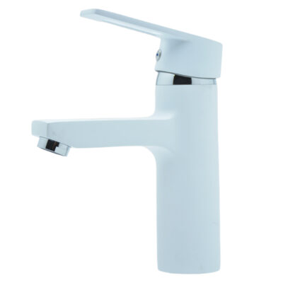 Смеситель для умывальника однорычажный «LIMAN» L4201W JXE1-B046 WHITE (1*10)
