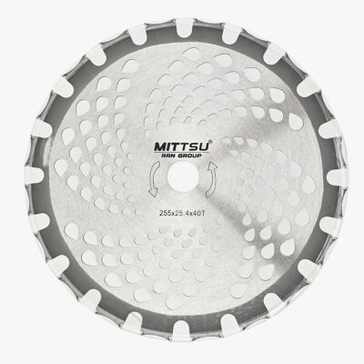 Диск-нож для триммера 40T зубьев 255 мм*25,4  хром  «MITTSU» M6632 (1*100)