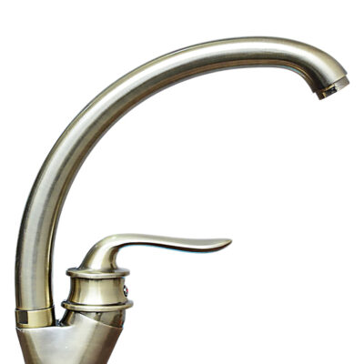 Смеситель для мойки однорычажный «LIMAN» L4114BR Z59219-2 BRONZE (1*10)
