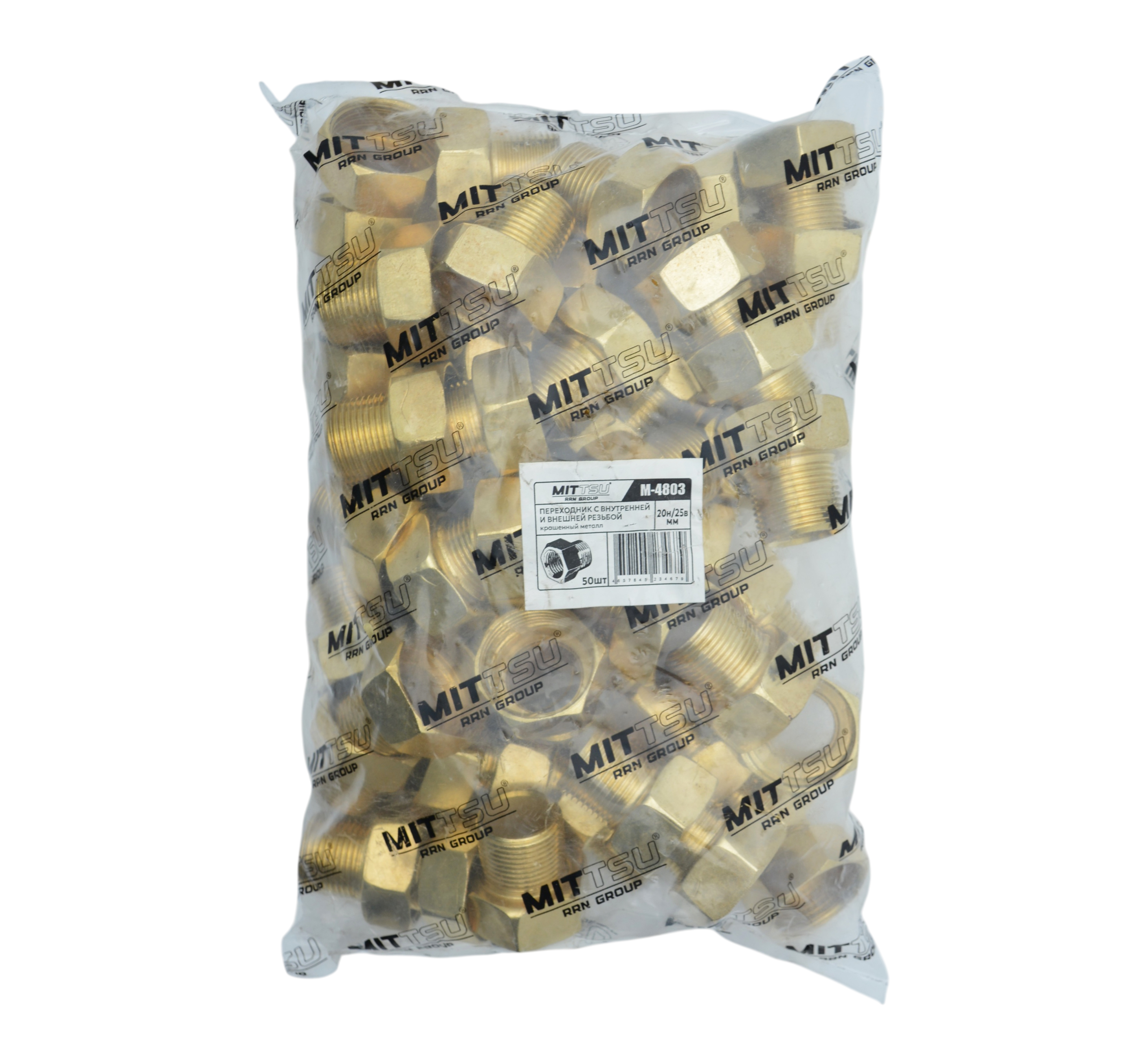 Переходник Ø20Н*Ø25В крашен.метал, "MITTSU" M4803 (1*50)(1*250)
