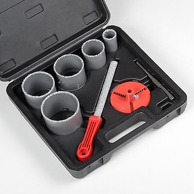 Набор коронок по керам. плитке в кейсе 33-53-67-73-83 "MITTSU" M7917 (1*10)