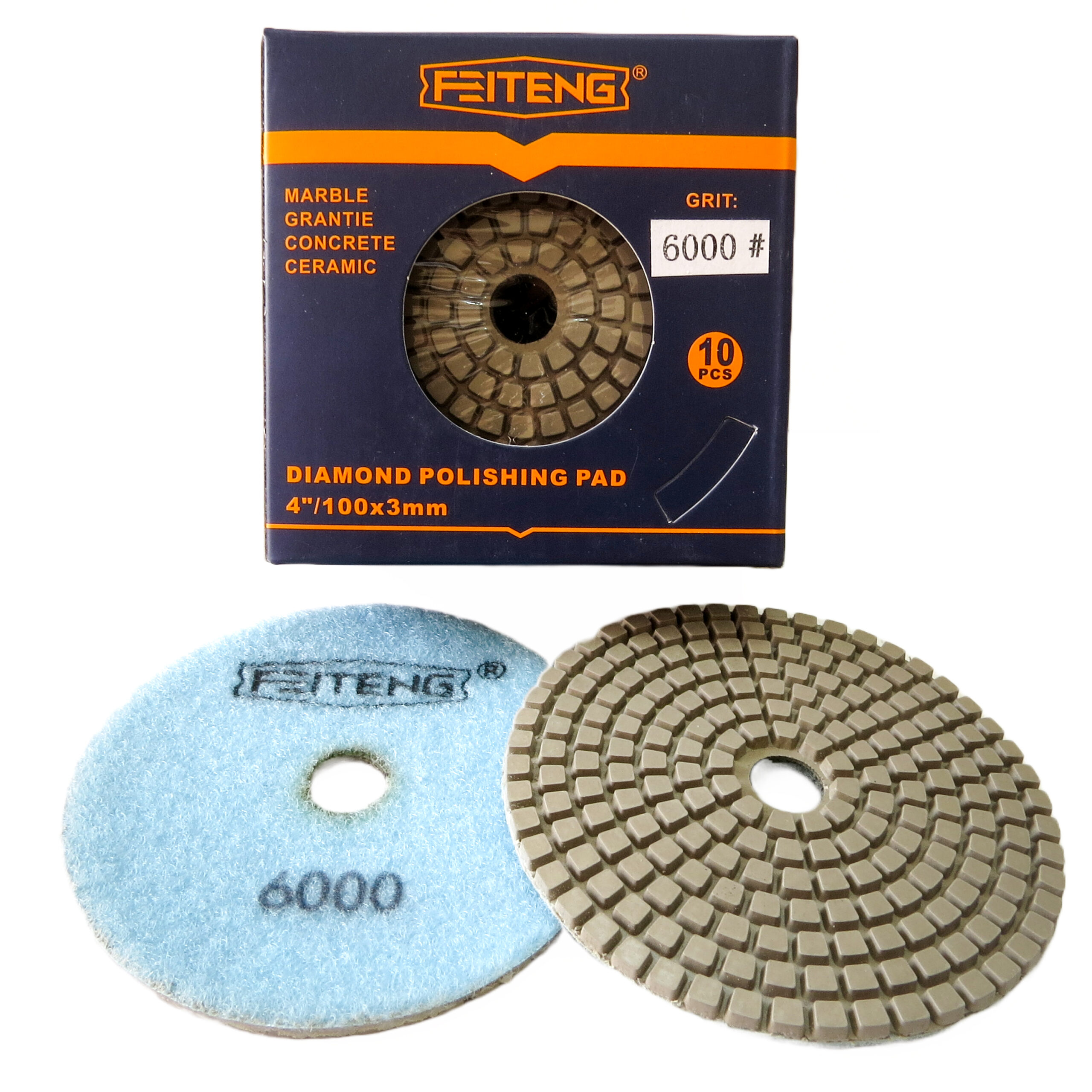 Диск шлифовальный гибкий 4 ХP6000 "FEITENG" FR406000 (1*10) (1*200)