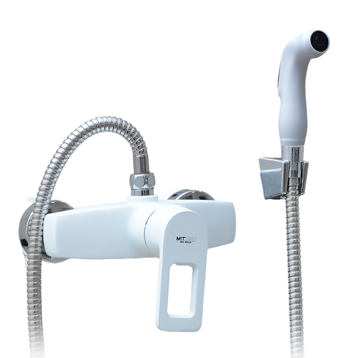 Смеситель для ванны/биде "LIMAN" L4009W JXE5-B046 WHITE (1*10)