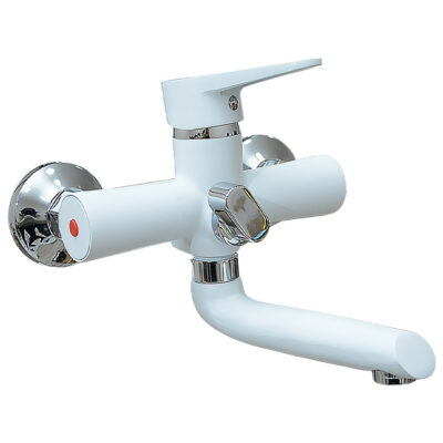 Смеситель для ванны «LIMAN» L4029W PUD3-WSL-146 WHITE (1*10)