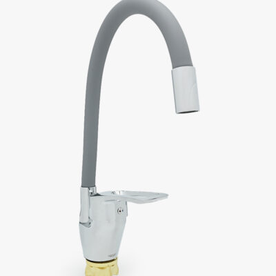 Смеситель для кухни однорычажный с гиб.изл «MITTSU» M2210G YUB-REFLECTOR COLOR-GREY WSL-181 (1*10)