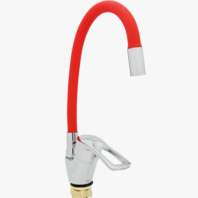 Смеситель для кухни однорычажный с гиб.изл «MITTSU» M2210R YUB-REFLECTOR COLOR-RED WSL-181 (1*10)