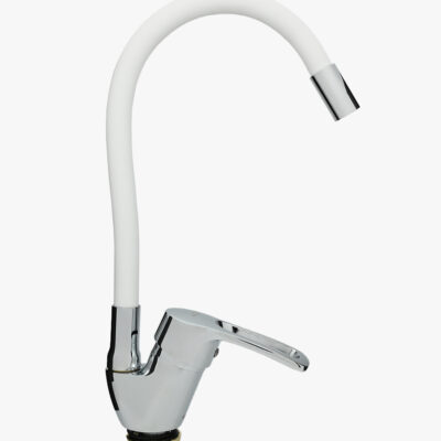 Смеситель для кухни однорычажный с гиб.изл  «MITTSU» M2210W YUB-REFLECTOR COLOR-WHITE WSL-181 (1*10)