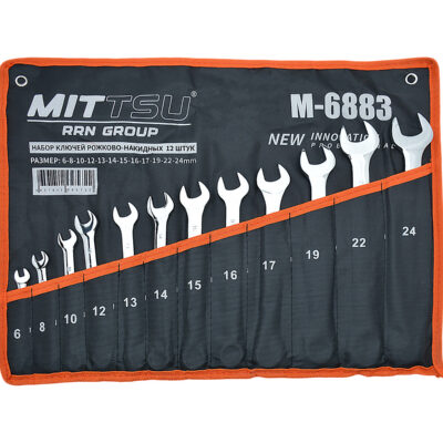 Набор ключей трещоточных не поворот 10пр. «MITTSU» М6886 (1*10)