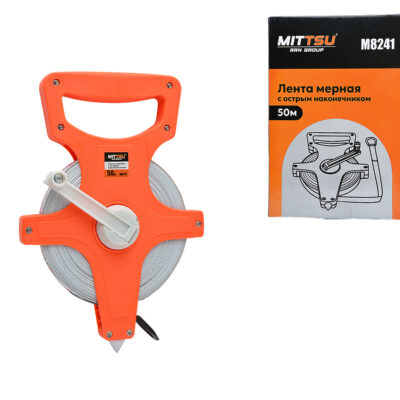 Лента мерная с острым наконеч. 50 м. «MITTSU» M8241 (1*48)
