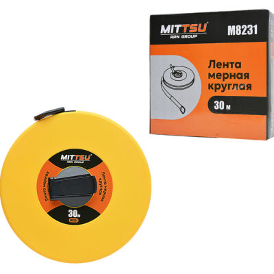 Лента мерная круглая 30 м. «MITTSU» M8231 (1*60)