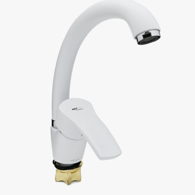 Смеситель для кухни однорычажный белый «MITTSU» M2216W YUB WHITE WKB-279 (1*10)