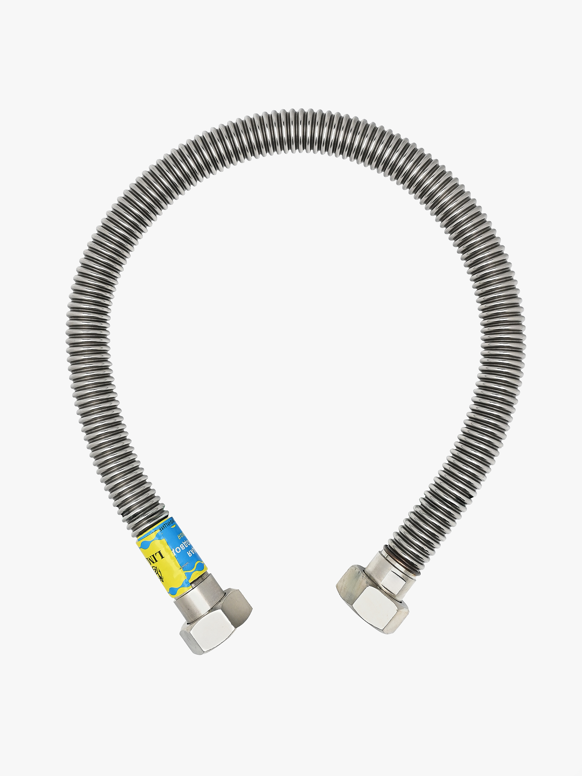 Сильфонная подводка для газа гибкая нерж. 250см Г1/2*Г1/2 "LIMAN" L0899 (1*50)
