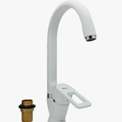 Смеситель для кухни однорычажный «MITTSU» M2200W JXE2-B046 WHITE (1*10)