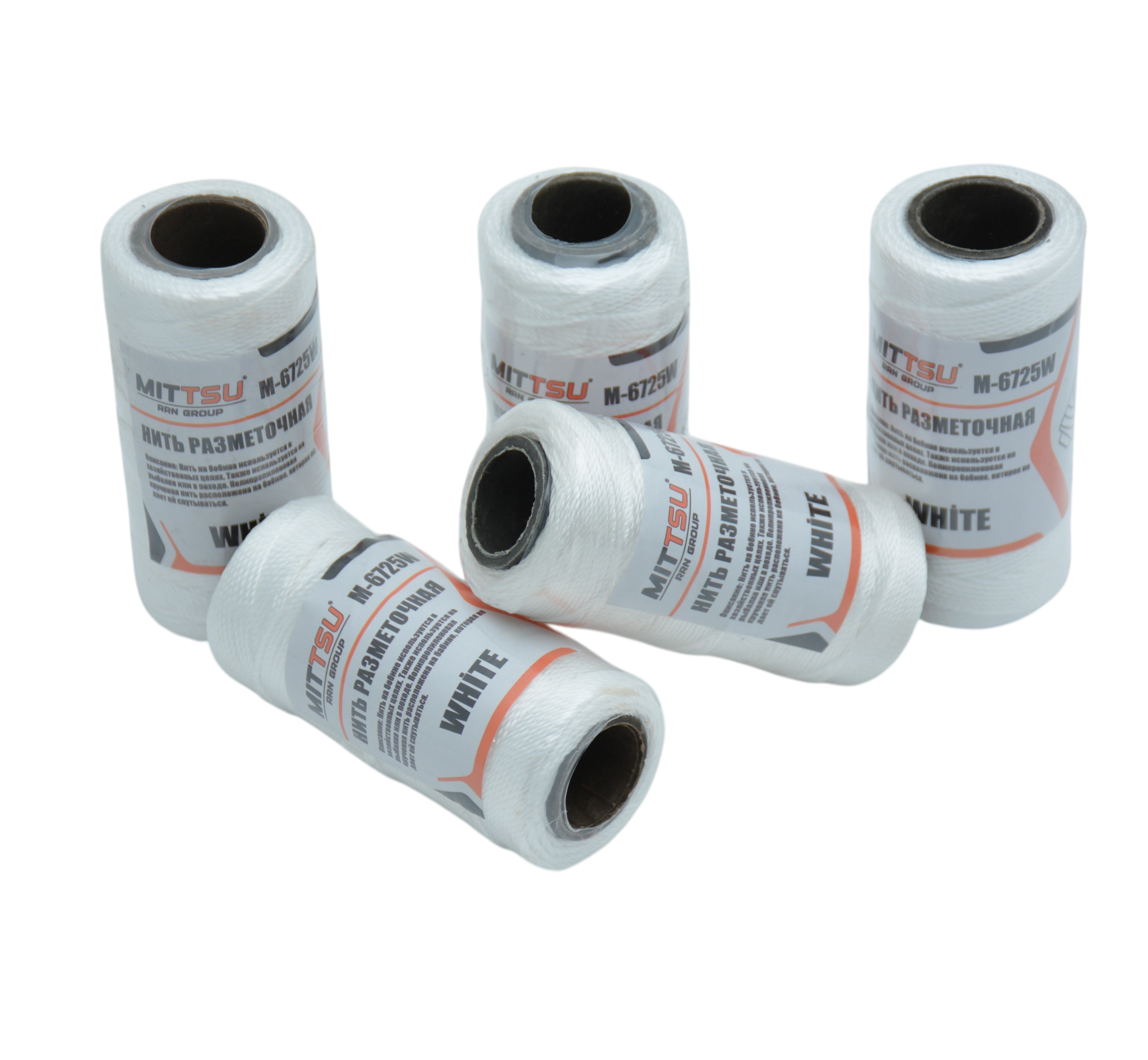 Нитки строительные белые 100 гр. "MITTSU" M6725W (1*5)(1*240)