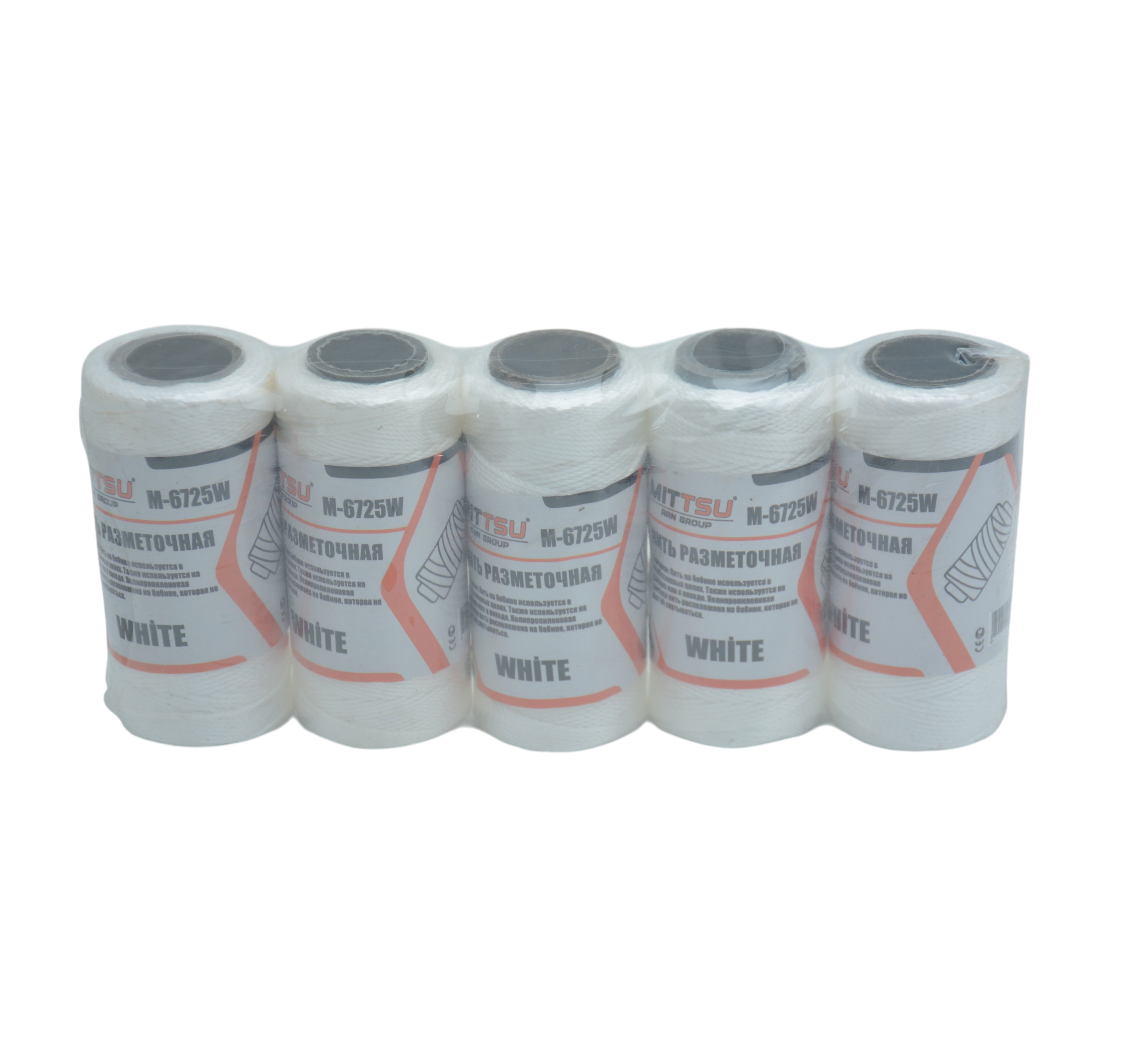 Нитки строительные белые 100 гр. "MITTSU" M6725W (1*5)(1*240)