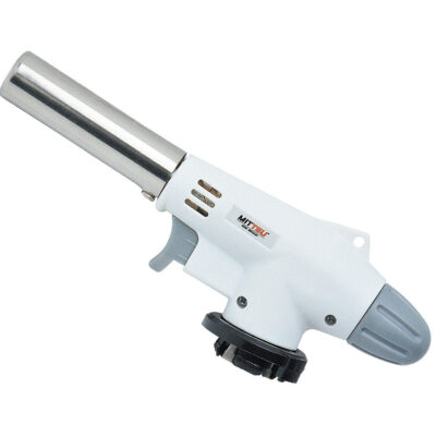 Горелка Пьезо газовая  белая «MITTSU» M6402 (1*10)(1*100)