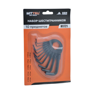 Набор шестигранников 10 пред. «MITTSU» M1721 (1*60)(1*120)