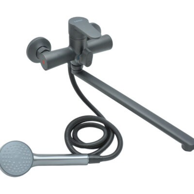 Смеситель для ванны «LIMAN» L4019G PUD7-WSL-146 GREY (1*10)