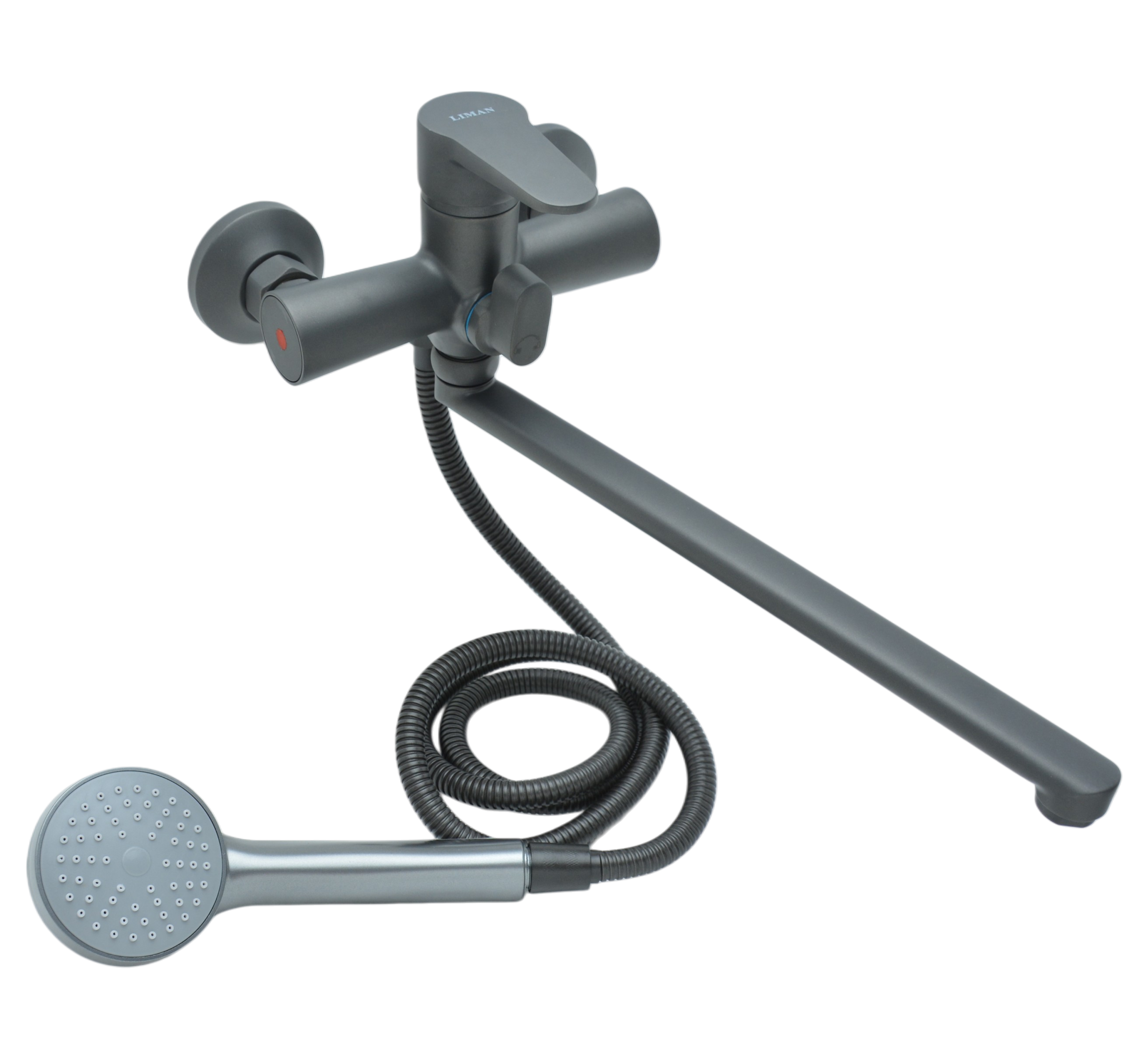 Смеситель для ванны "LIMAN" L4019G PUD7-WSL-146 GREY (1*10)