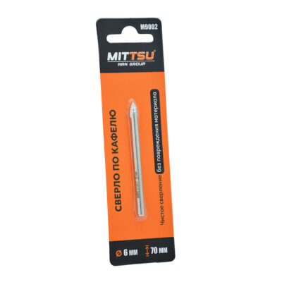 Сверло по кафелю 6мм*70мм «MITTSU» M9002 (1*50)(1*1000)