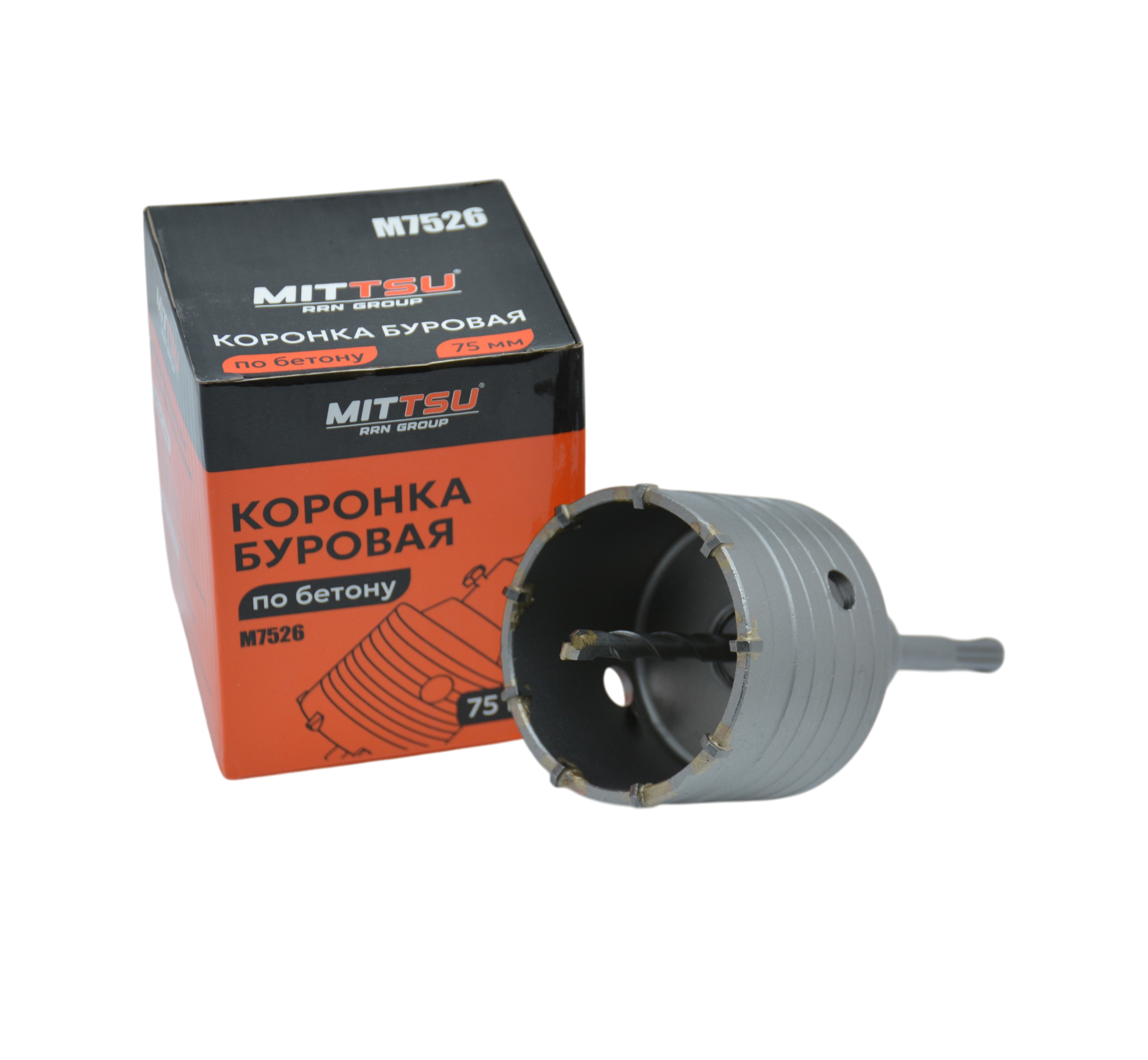 Коронка буровая по бетону 75мм "MITTSU" М7526 (1*30)