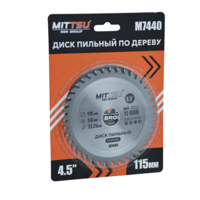 Диск пильный по дереву 115мм «MITTSU» М7440 (1*20)(1*200)