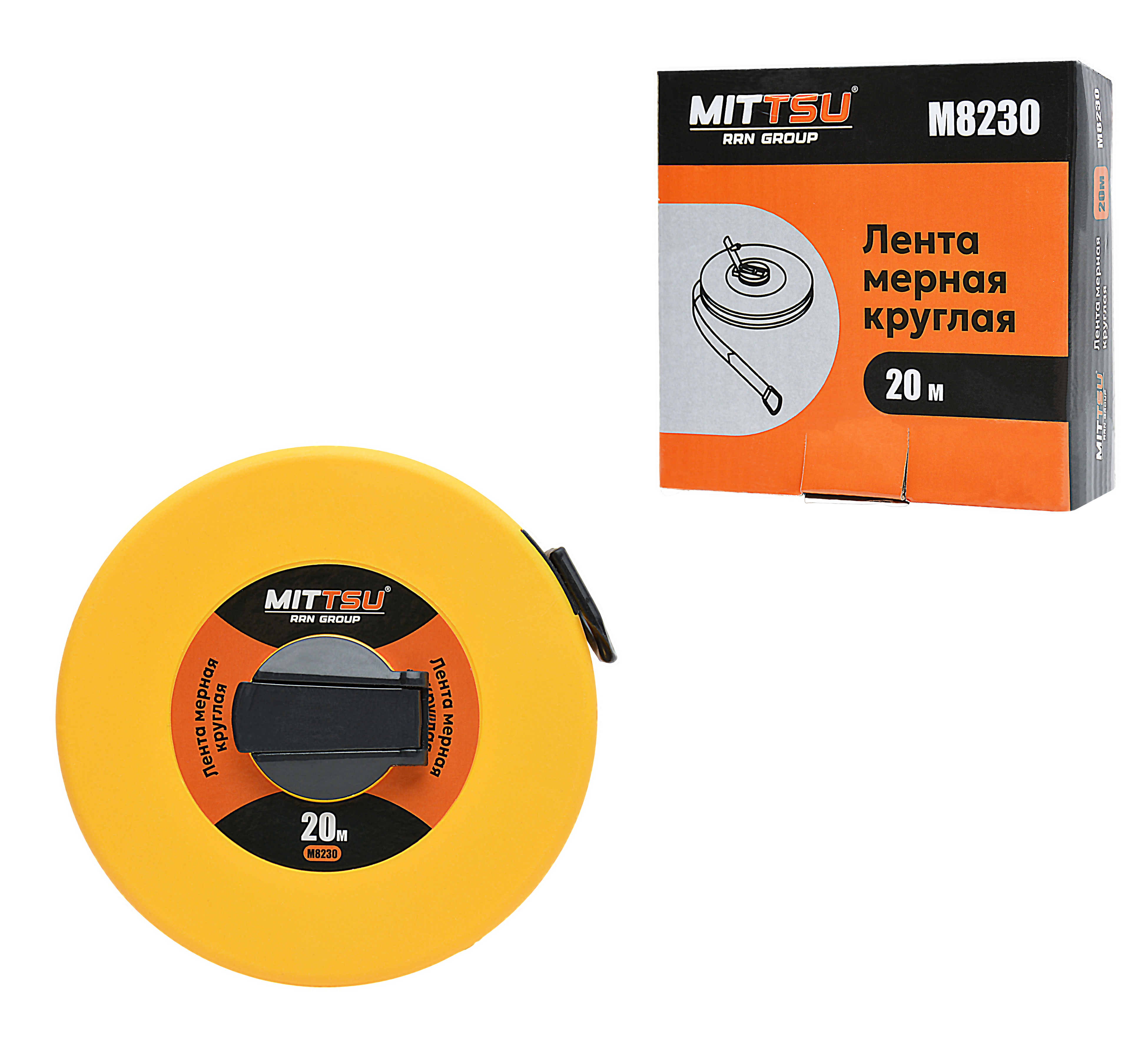 Лента мерная круглая 20 м. "MITTSU" M8230 (1*96)