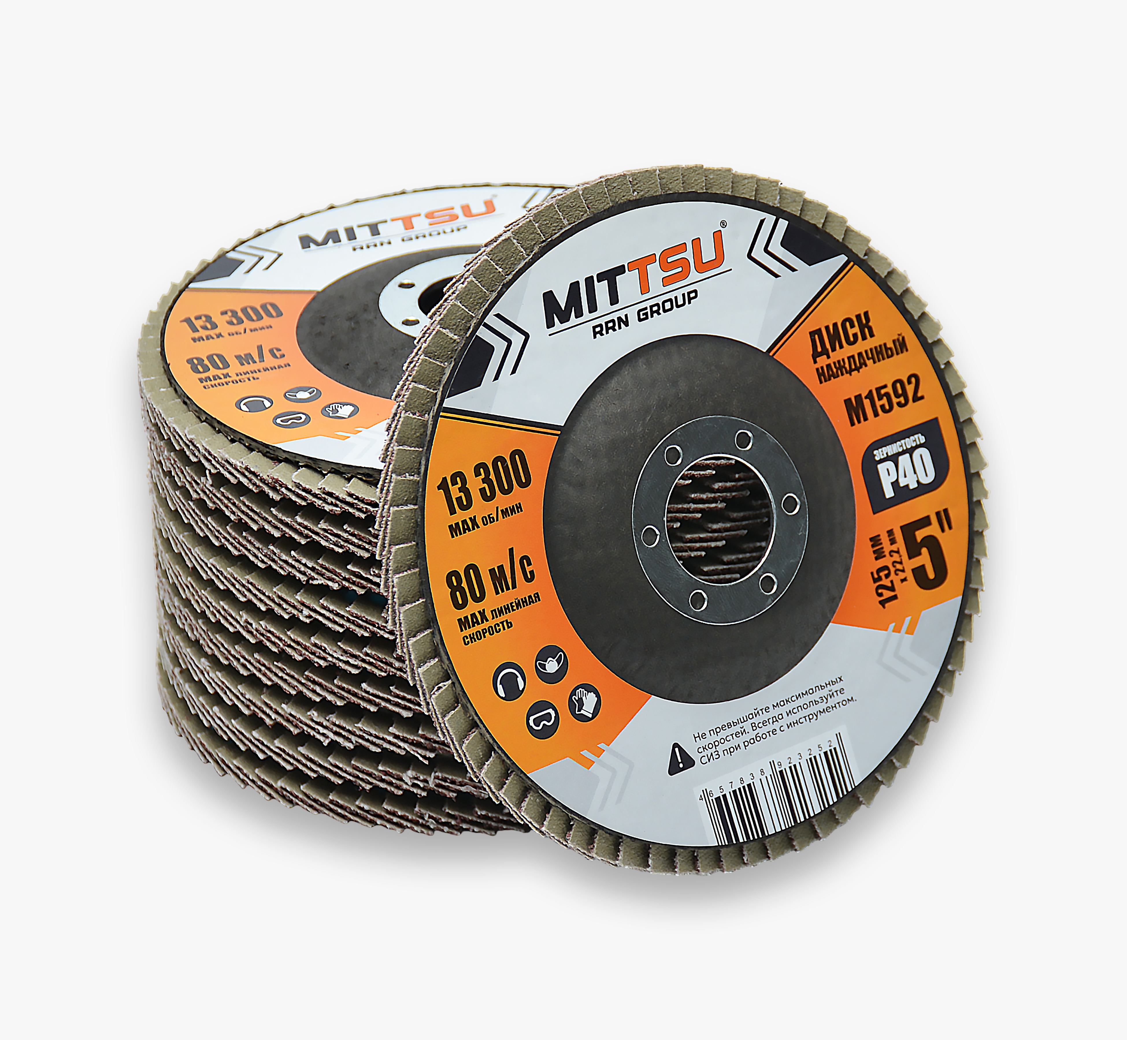 Наждачный диск Р40 "MITTSU" M1592 (1*10)(1*300)