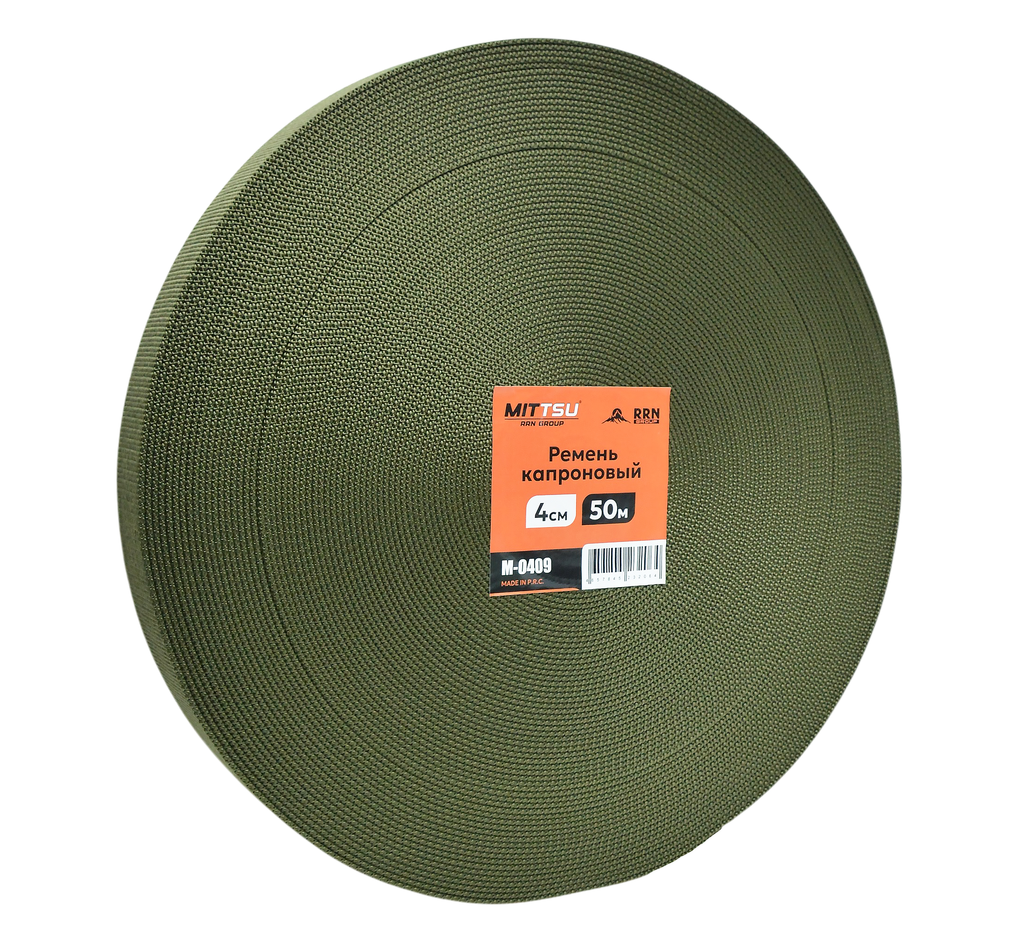 Ремень капроновый 4см 50м "MITTSU" M0409 (1*12)
