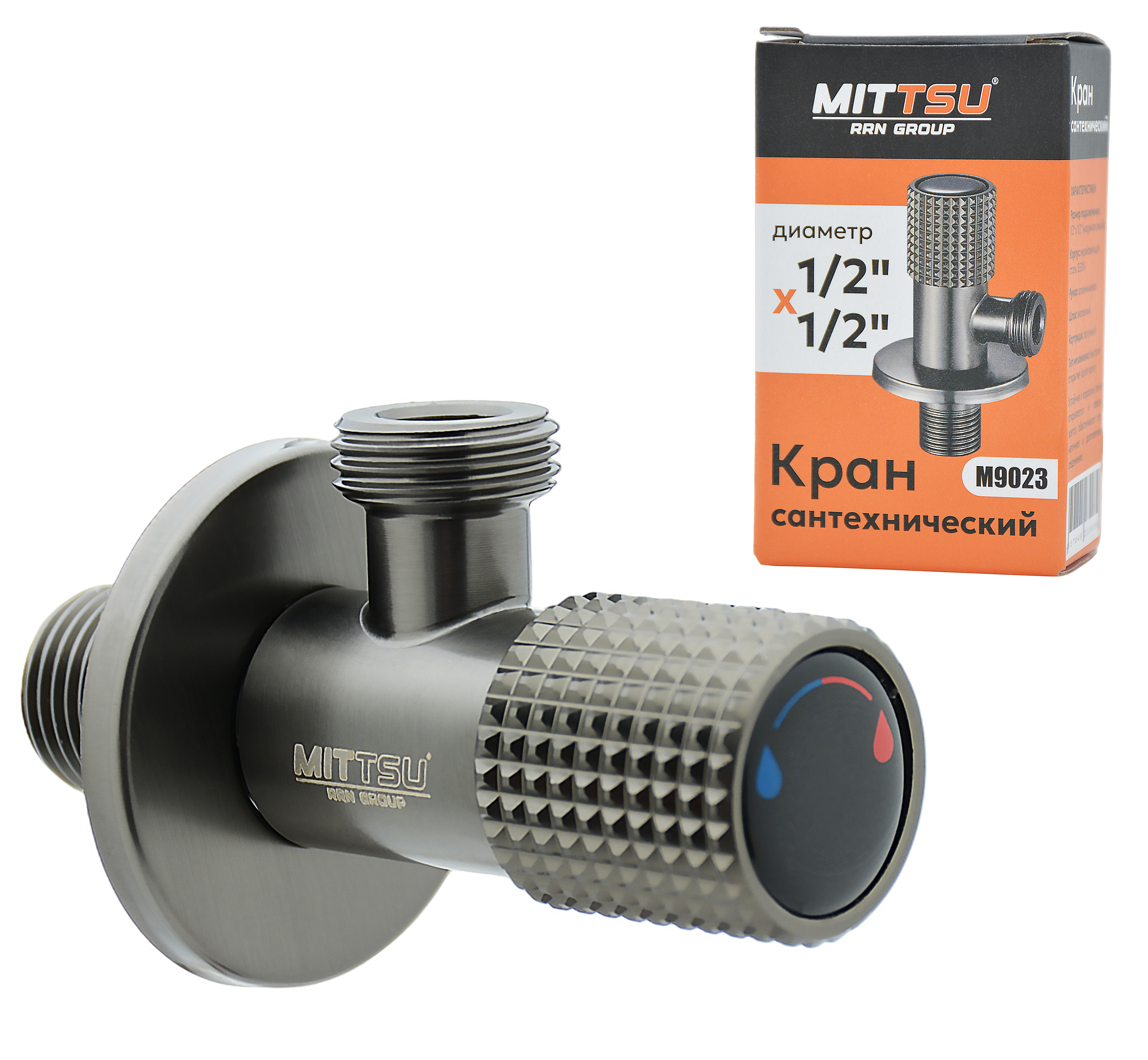 Кран угловой (1/2"×1/2") "MITTSU" М9023 (1*100)