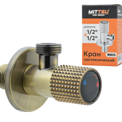Кран угловой (1/2″×1/2″)  «MITTSU» М9025 (1*100)