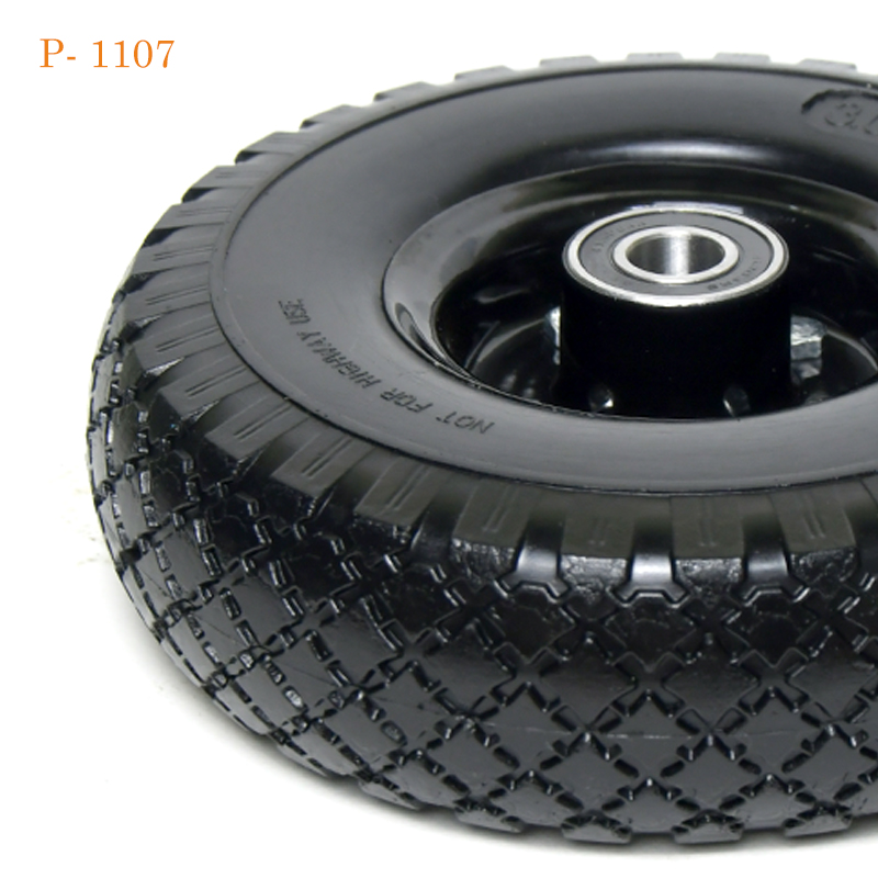 Колесо универсальное усиленное "PROролл" PUFW 3504 ось Ø20 P1107 черный (1*10)
