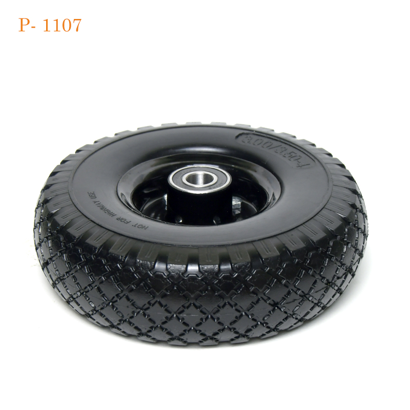 Колесо универсальное усиленное "PROролл" PUFW 3504 ось Ø20 P1107 черный (1*10)